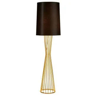 Step into design MF1235 Lampa podłogowa FILO-1 czarno - złota 145 cm