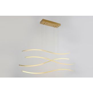 AZZARDO AZ4058 WAVES GOLD DECORATIVE PENDANT GOLD