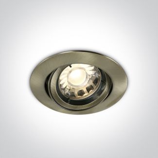 ONE LIGHT 11105C/ABS Lemitu wpust z oprawką GU5.3 MR16 antyczny mosiądz