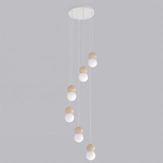 EMIBIG 1674/6 LOOP 6 WHITE LAMPA WISZĄCA