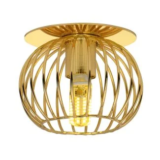CANDELLUX 2268750 SK-93 G G9 40W 230V ZŁOTY oczko sufitowe lampa sufitowa.