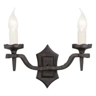 ELSTEAD RECTORY RY2B BLACK 2Lt Wall Light