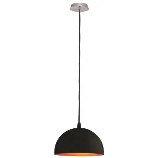 HOLDBOX HB14026 PARMA PENDANT E27/230V/BLACK/GOLD