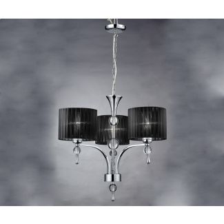 AZZARDO 1976-3P-BK / AZ0498 Impress 3 (black) Żyrandol