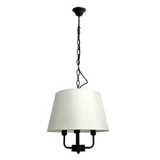 CANDELLUX 31-01351 PASTERI LAMPA WISZĄCA CZARNY MATOWY 3X40W E14 ABAŻUR BEŻOWY
