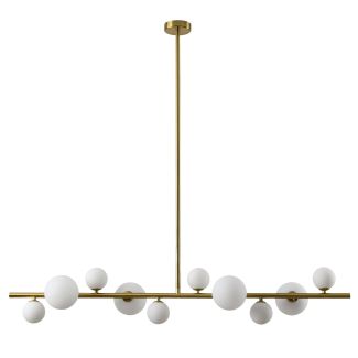 Step into Design MP0097-10 Lampa wisząca MILKY DROP złota 120 cm