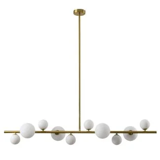 Step into Design MP0097-10 Lampa wisząca MILKY DROP złota 120 cm