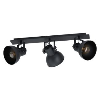 EGLO 43433 LAMPA BARNSTAPLE 2 SPOT BALKEN/3 SCHWARZ/HOLZ SW BARNSTAPLE 1