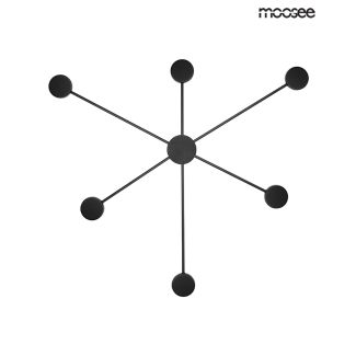 Moosee MSE010100247 Lampa ścienna SHADOW 6 CLOSE czarna