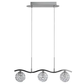 CANDELLUX 33-85743 STARLET ZWIS 3X40W G9 CHROM/TRANSPARENT