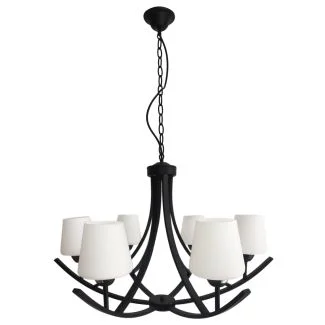 CANDELLUX 36-38845 LONDYN LAMPA WISZĄCA 6X60W E27 CZARNY
