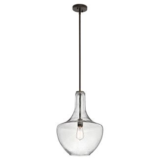 ELSTEAD Everly KL-EVERLY-P-M-OZ 1 Light Medium Pendant - Olde Bronze