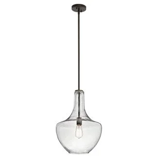 ELSTEAD Everly KL-EVERLY-P-M-OZ 1 Light Medium Pendant - Olde Bronze