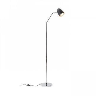 RENDL R12989 PRAGMA podłogowa czarna chrom 230V E27 28W