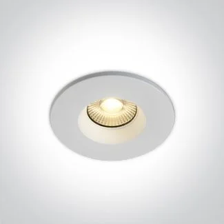 ONE LIGHT 10107DF/W Miliu ognioodporny biały wpust COB LED IP65 3000K 7W dimmmable