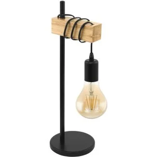 EGLO 32918 TL/1 SCHWARZ/EICHE-OPTIK TOWNSHEND