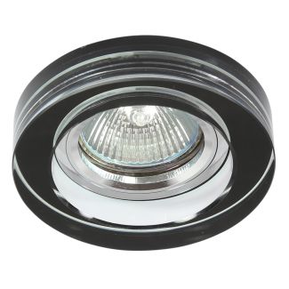 CANDELLUX 2228730 SS-31 CH/BK MR16 CHROM OPR. STROP. STAŁA OKRĄGŁA SZKŁO CZARNE