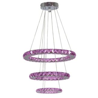 CANDELLUX 33-63090 LORDS ZWIS 50 OKRĄGŁY POTRÓJNY 48W LED RGB CHROM Z PILOTEM