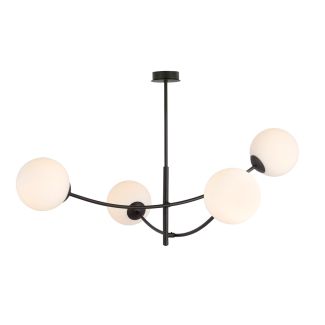 EMIBIG 1102/4 LAMPA SUFITOWA HUNTER 4 BLACK/OPAL