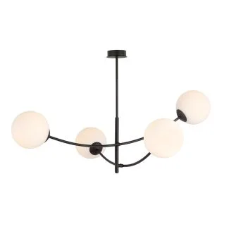 EMIBIG 1102/4 LAMPA SUFITOWA HUNTER 4 BLACK/OPAL