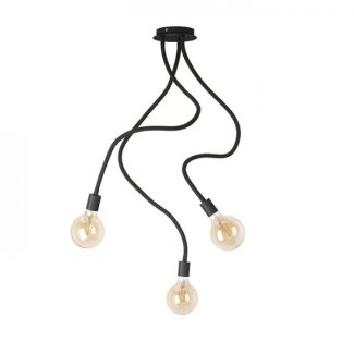 RENDL R12935 LOYD E27 III sufitowa czarna 230V E27 3x28W
