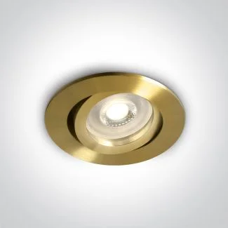 ONE LIGHT 11105A1/BBS Koraku wpust z oprawką GU10 MR16 matowy mosiądz