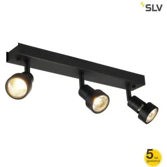 WYPRZEDAŻ SLV 147380 PURI 3 sufitowa, czarny mat, GU10, max. 3x50W, zawiera pierścień dekoracyjny