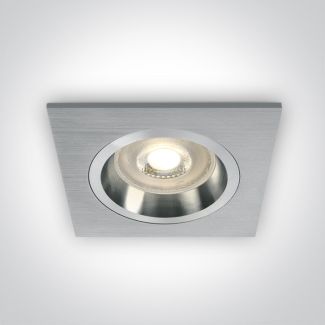 ONE LIGHT 50105ALG/AL Phylakopi aluminiowy wpust z oprawką GU10 MR16 dark light