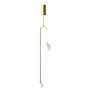 Step into design ST-8928S brass Lampa wisząca LOOP złota 123 cm