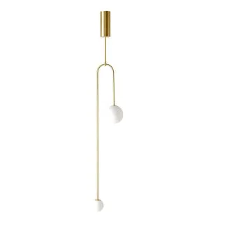 Step into design ST-8928S brass Lampa wisząca LOOP złota 123 cm