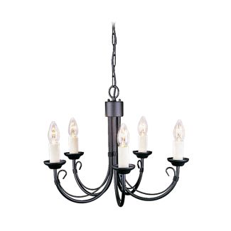ELSTEAD CHARTWELL CH5 BLACK 5Lt Chandelier