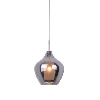 AZZARDO 2285-1P-CH / AZ2148 Amber milano 1 (chrome) Lampa wisząca