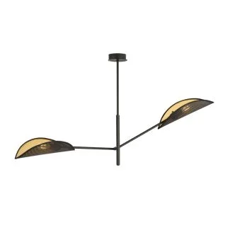 EMIBIG 1158/2 LAMPA SUFITOWA VENE 2 BLACK/GOLD