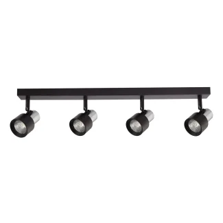 MILAGRO ML9951 Lampa Sufitowa Cino 4xGU10 Czarny + Chrom