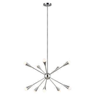 ELSTEAD Jax FE-JAX10-PN 10 Light Chandelier - Polished Nickel