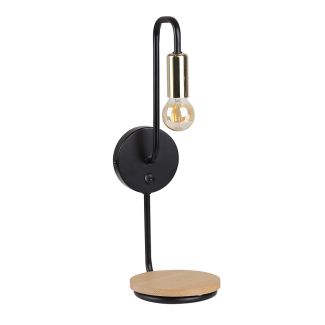 CANDELLUX 21-76847 BIPI LAMPA KINKIET CZARNO ZŁOTY 1X40W E14 Z WŁĄCZNIKIEM