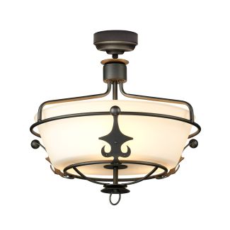 ELSTEAD Windsor Graphite WINDSOR/SF GR Semi-Flush
