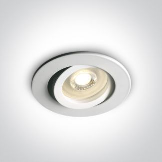 ONE LIGHT 11105A1/W Koraku biały wpust z oprawką GU10 MR16