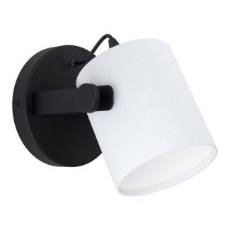 EGLO 43427 LAMPA HORNWOOD 1 OPRAWA ŚCIENNA WL/1 SCHWARZ/HOLZ SW/WEISS HORNWOOD 1