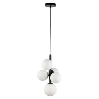 SIGMA 33488 Perla 5 lampa wisząca czarny,biały