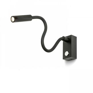 RENDL R10541 AIM na gęsiej szyjce czarna 230V LED 3W 45° 3000K