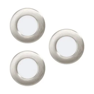 EGLO 99141 LAMPA FUEVA 5 OPRAWA DO ZABUDOWY SET 3XEINBAUSP.Ø85 NICKEL 3000K FUEVA 5