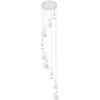 AZZARDO AZ3102 AMBER MILANO 9 CLEAR DECORATIVE LAMP