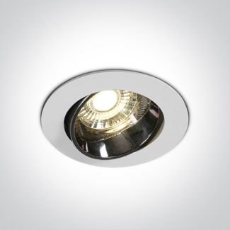 ONE LIGHT 11110E/W/W Ptolemaida biały wpust z odbłyśnikiem ciemny chrom COB LED 3000K 10W
