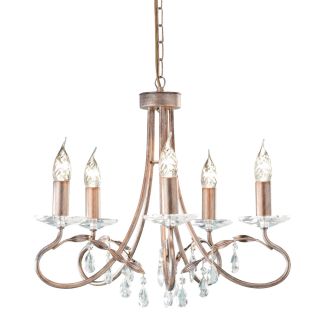 ELSTEAD CHRISTINA CRT5 SILVER/GOLD 5Lt Chandelier/Semi-Flush