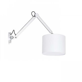 RENDL R12480 MADISON W ścienna biała chrom 230V E27 42W