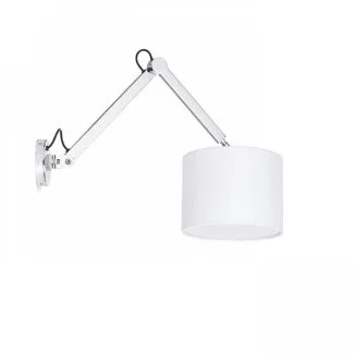 RENDL R12480 MADISON W ścienna biała chrom 230V E27 42W