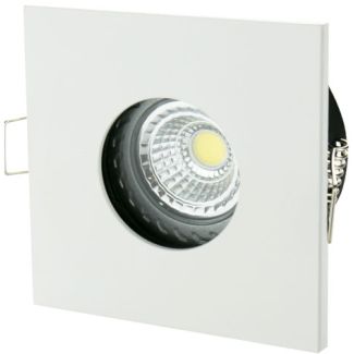 SPECTRUMLED SLIP001007 Oczko sufitowe FIALE IV GU10 OCZKO GU10 250V IP65 83x83x51mm BIAŁY kwadrat.