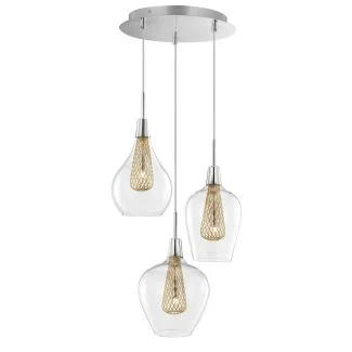 Luces Exclusivas ZARZA LE41842 LAMPA WISZĄCA złoty