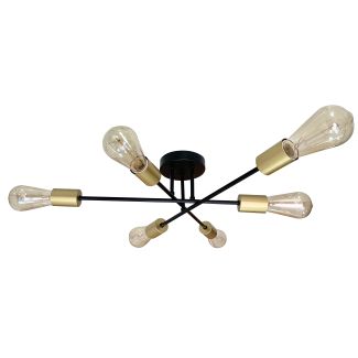CANDELLUX 36-01245 CRESPILO LAMPA SUFITOWA CZARNY 6X40W E27